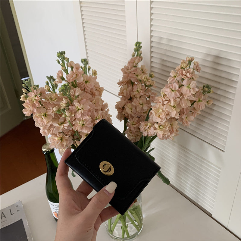 Korean Style Simple Texture Mini Storage Card Holder
