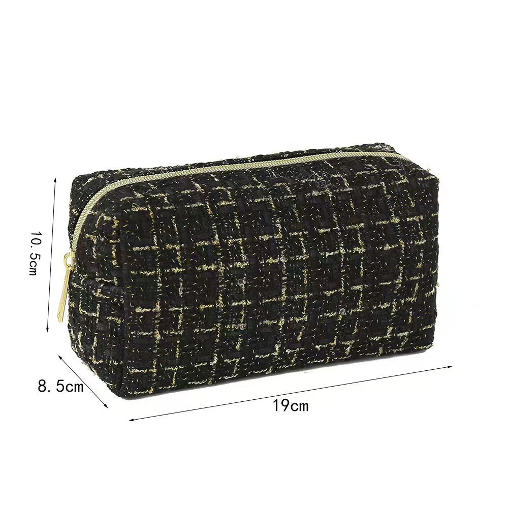 Elegant Large Capacity High Sense Classic Portable Cosmetic Bags