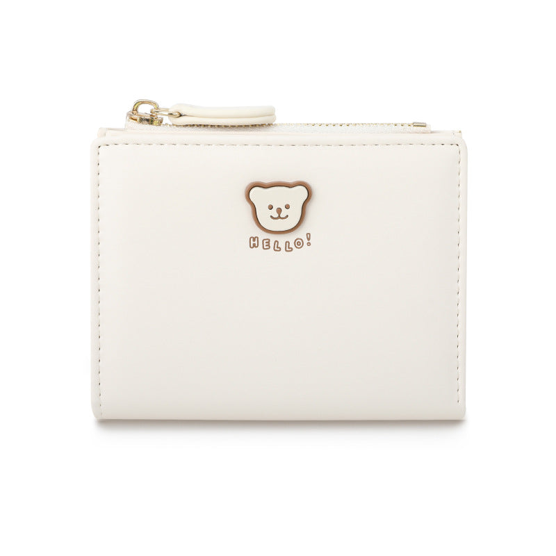 Comfortable Cute Bear Short Design Korean Coin Purses