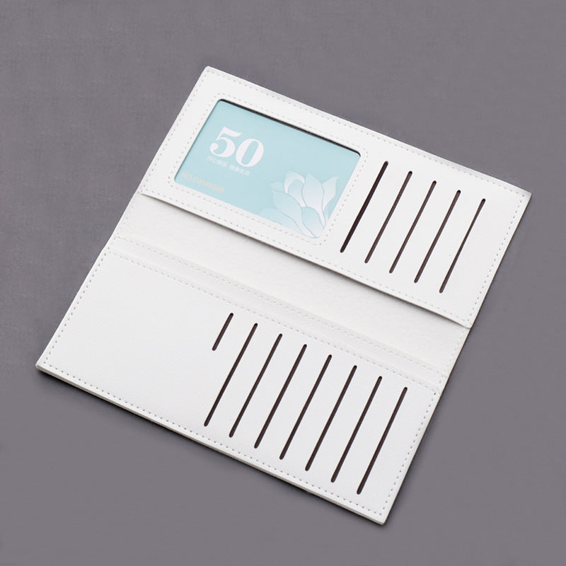 Men's Korean Fashionable Long Cross Pattern Fashion Men's Wallets