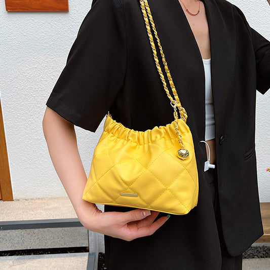 Women's Spring Fashion Rhombus Commuter Chain Shoulder Bags