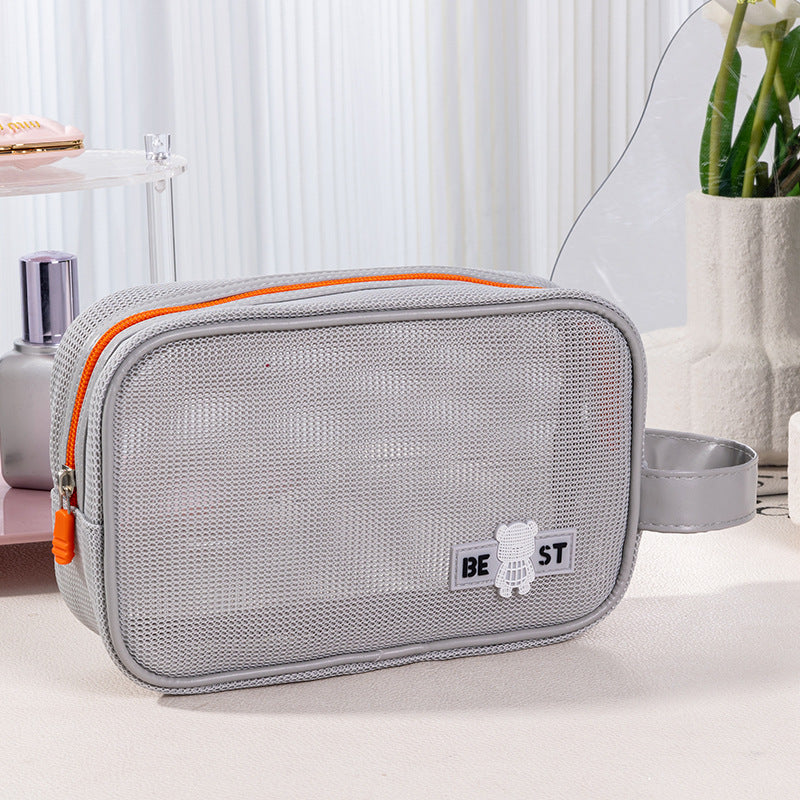 Holiday Portable Storage Business Trip Mesh Cosmetic Bags