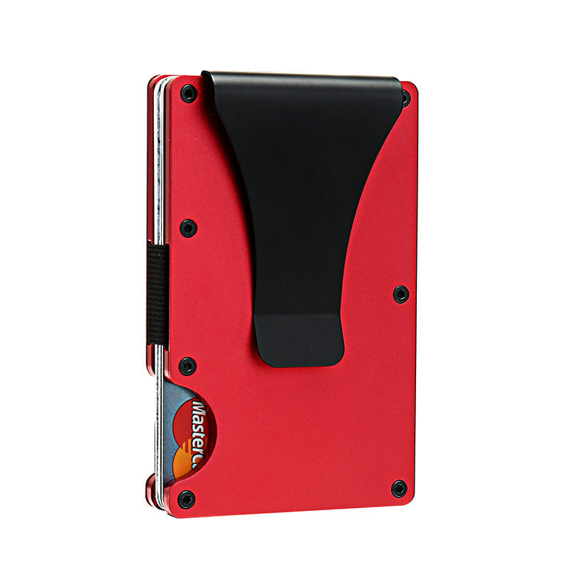 Durable Men's Clamp Metal Aluminum Credit Card Holder