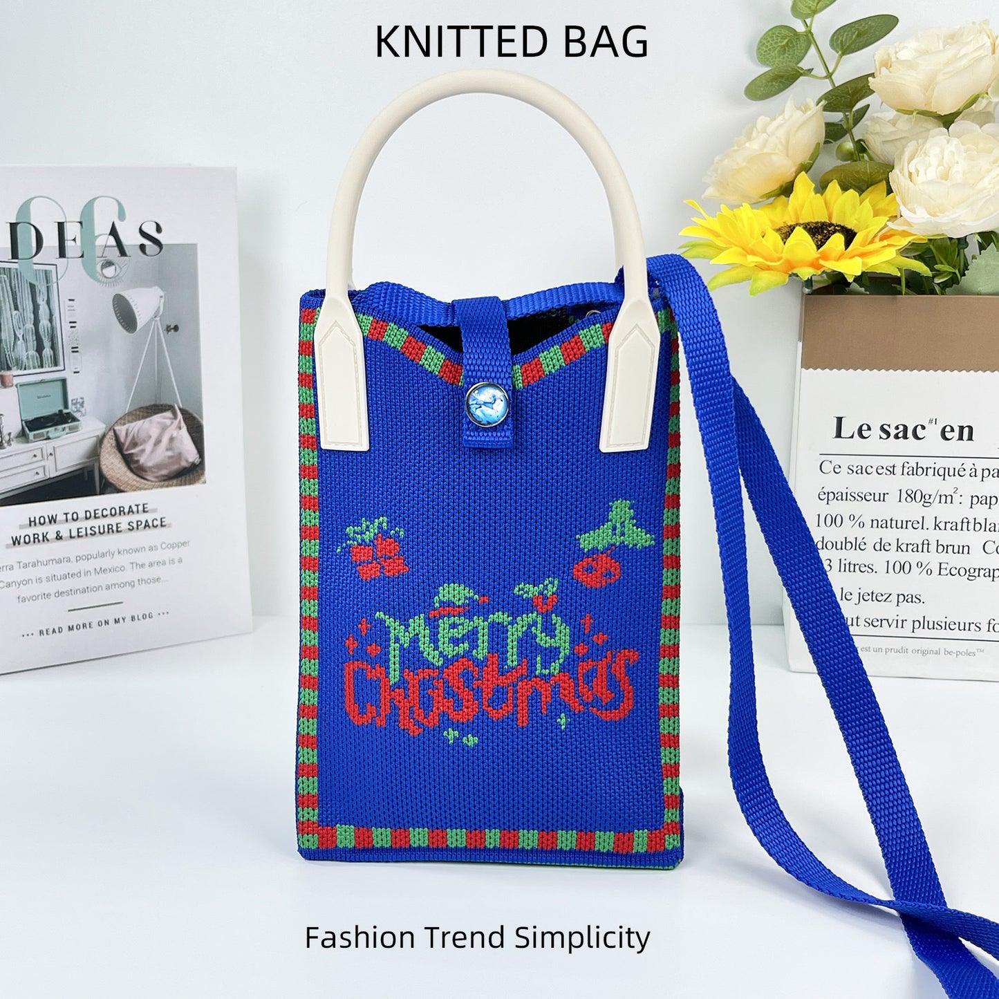 Pretty Knitted Mobile Mason Korean Mini Bags