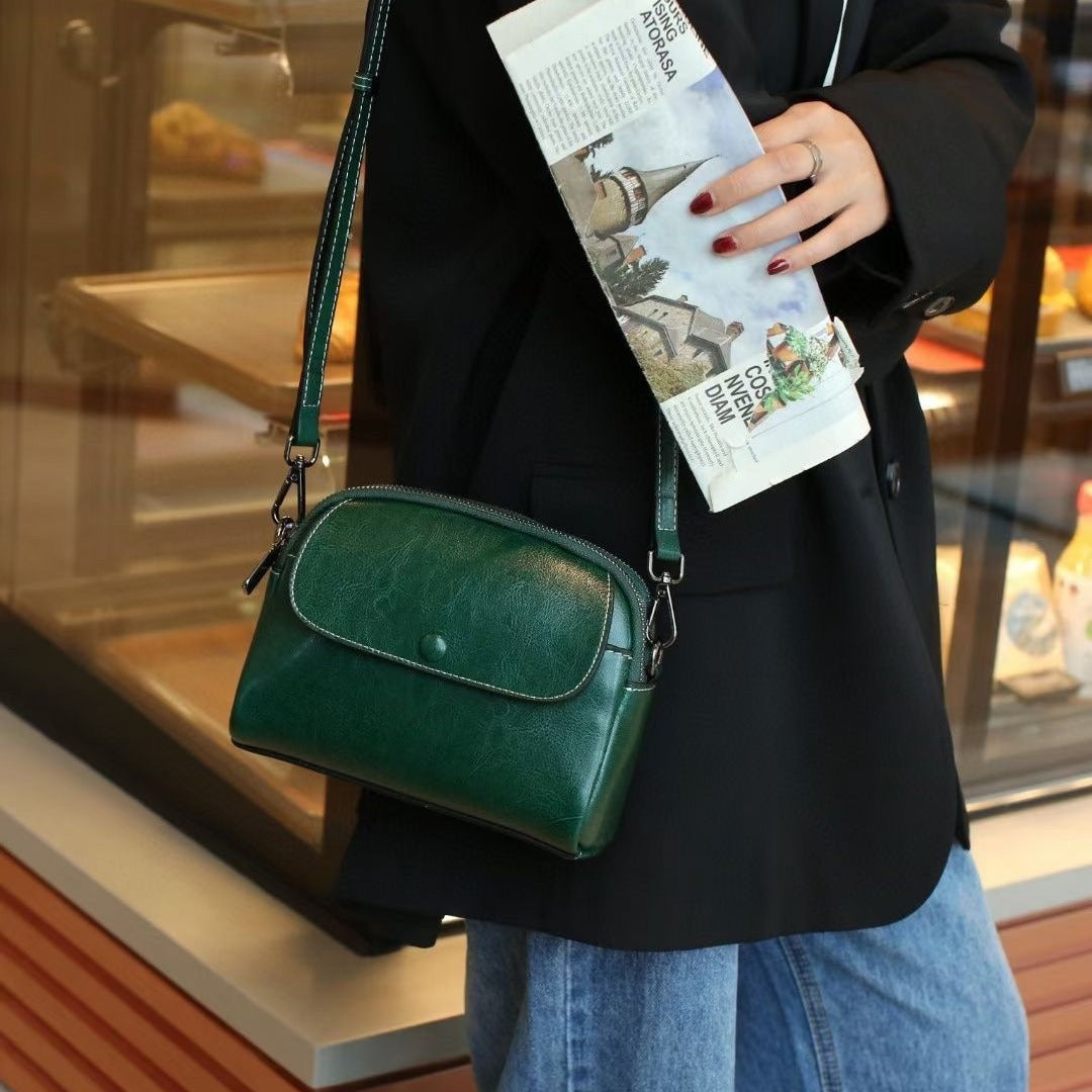 Women's Summer Genuine Leather Mobile Mini Women's Messenger Bag