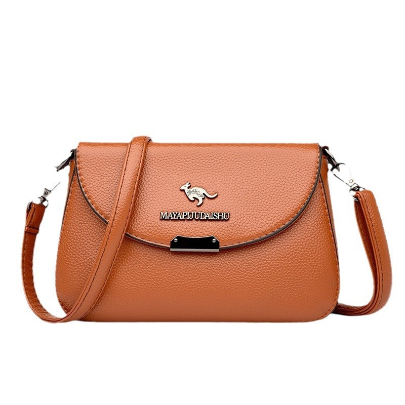 Women's Soft Leather Fashion Large Capacity Mom Bags