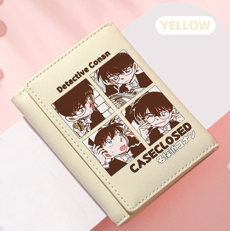 Women's Detective Conan Peripheral Mini Short For Ladies Wallet