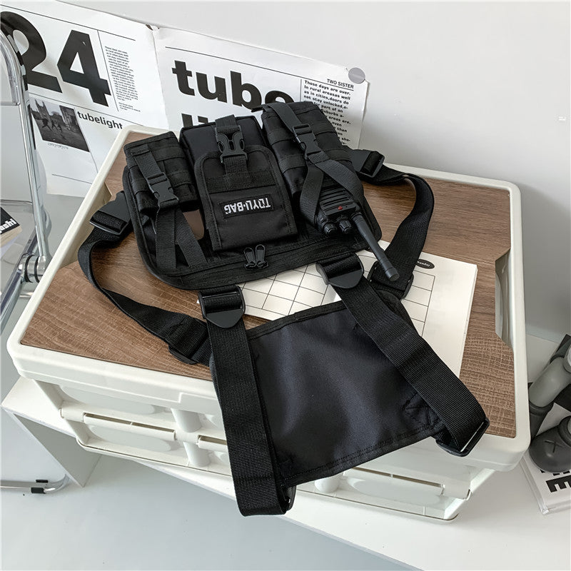 Function Trend Stylish Versatile Leisure Working Men's Chest Bags