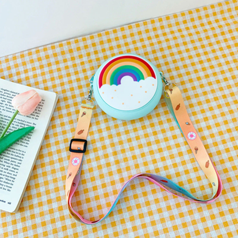 Slouchy Children's Cute Donut Rainbow Silicone Coin Purses