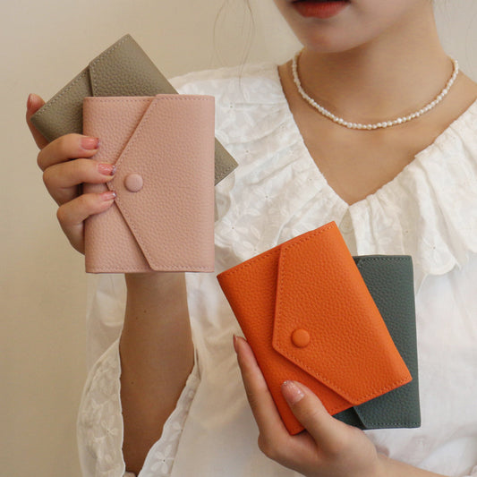 Women's Genuine Leather One-piece Advanced Sense Ladies Wallets