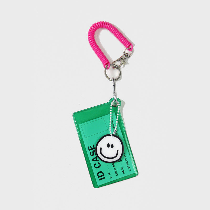 Transparent Candy Color Bus Pass Design Document Card Holder