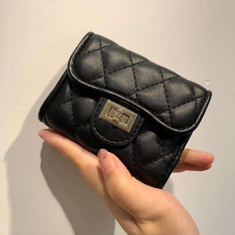 Diamond Style Mini Soft Leather License Card Holder