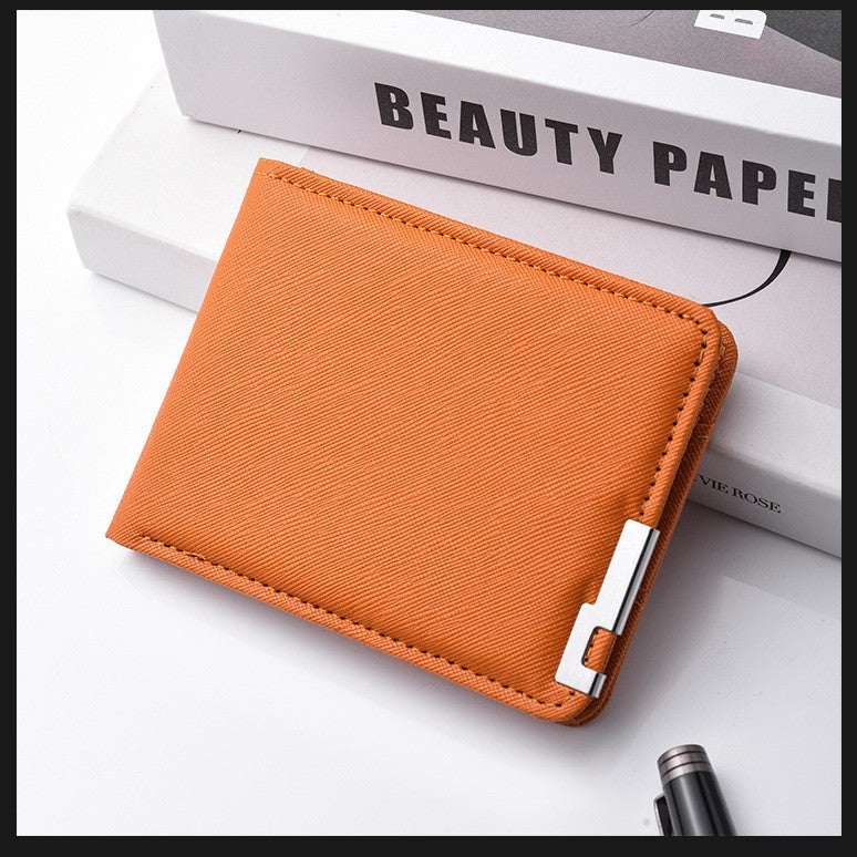 Men's High-grade Short College Thin Green Multi Men's Wallet