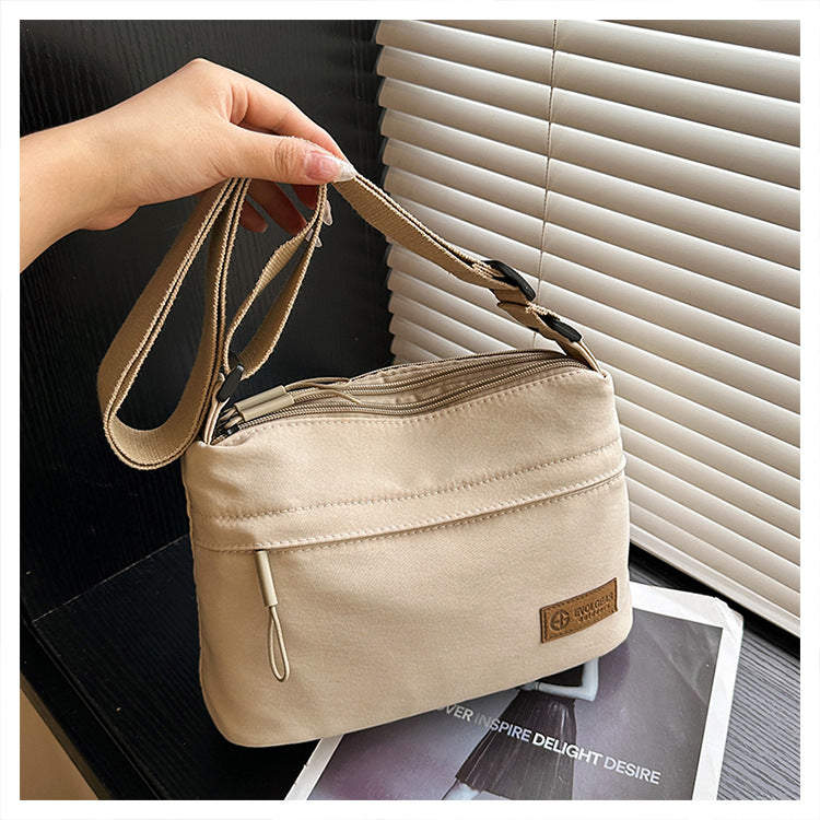 Women's Portable Cloth Fashion Simple Korean Style Compartment Large Capacity Women's Shoulder Bag