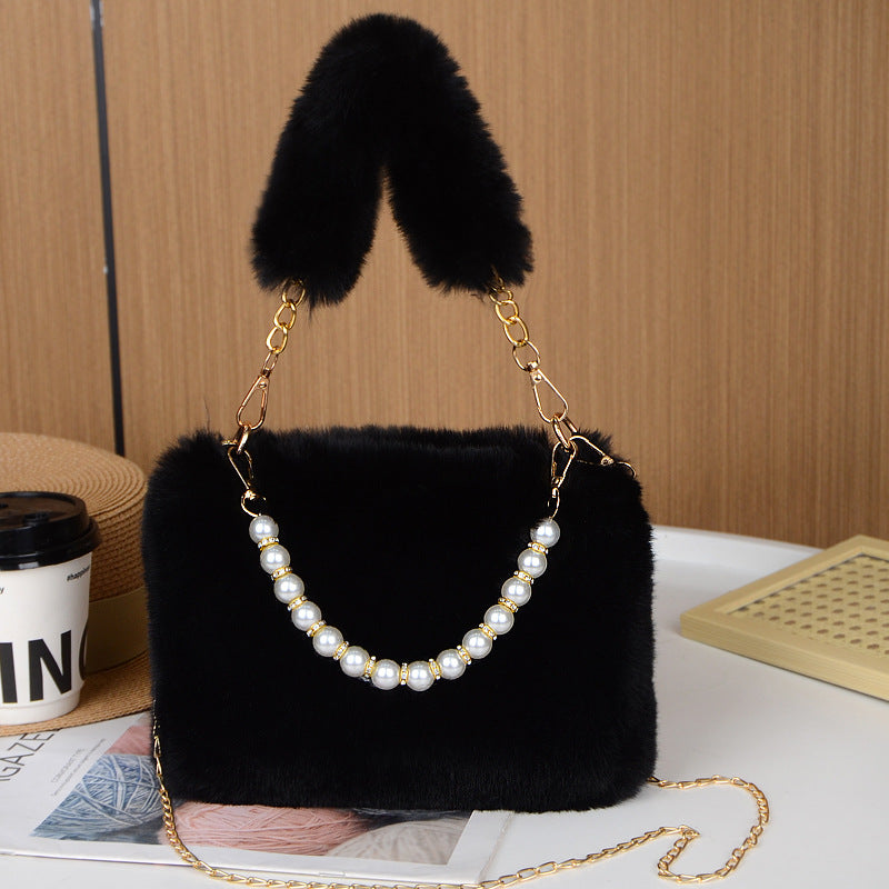 Plush Female Niche Chain Fashion Fur Women's Shoulder Bag