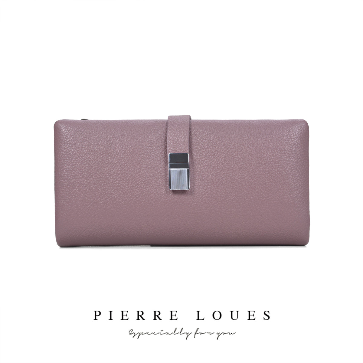 Women's Simple Metal Fashion Three-fold Long Ladies Wallet
