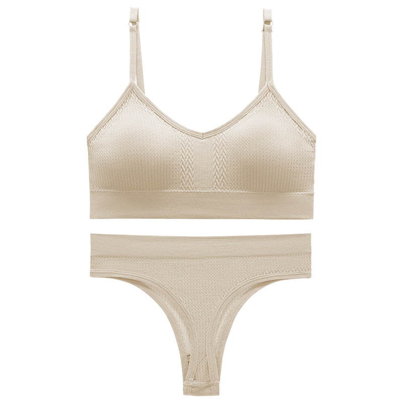 Women's Thin Wireless Push Up Comfort Beauty Lingerie Sets