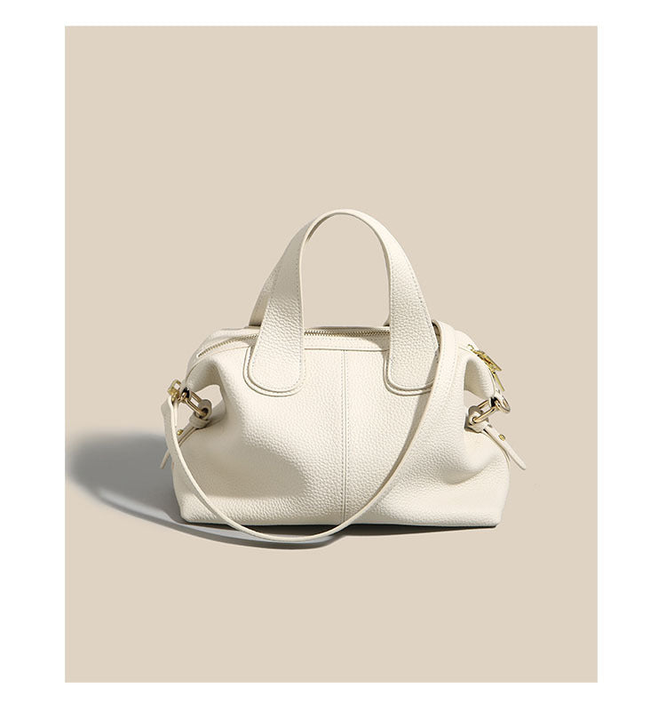 Women's Leather First Layer Cowhide Large Capacity Handbags