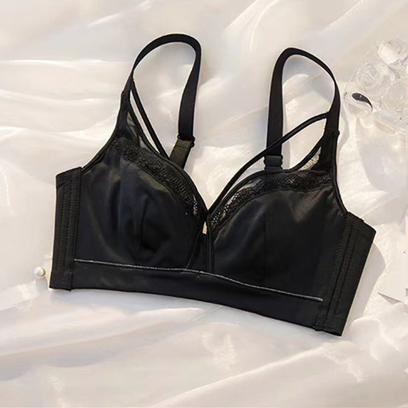 Women's Rabbit Mug Push-up Thin No Wire Accessory Breast Lingerie Sets