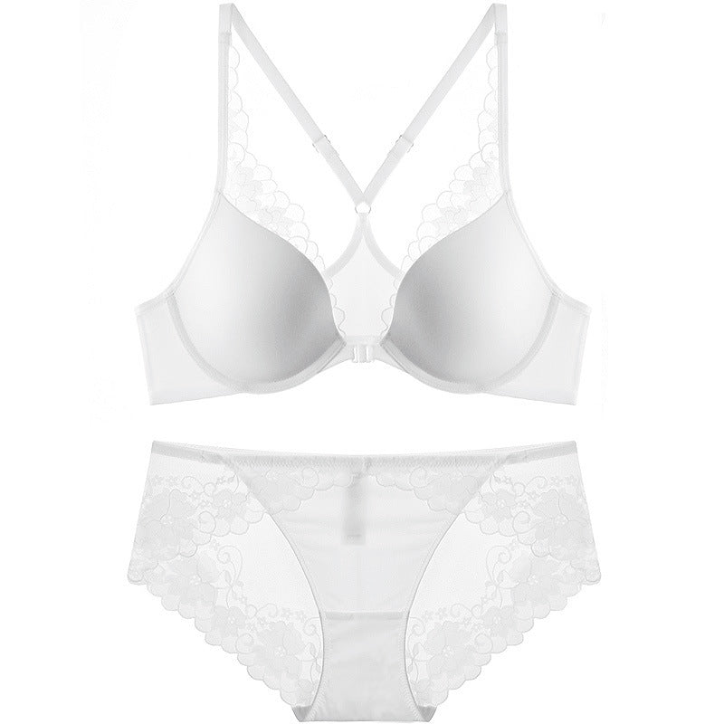 Glossy Buckled Front Shaped Back Big Chest Bras