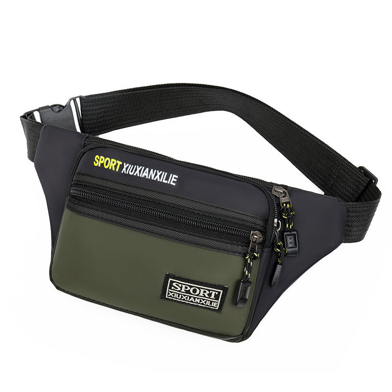 Men's Fitness Running Slanted Construction Site Working Men's Waist Packs