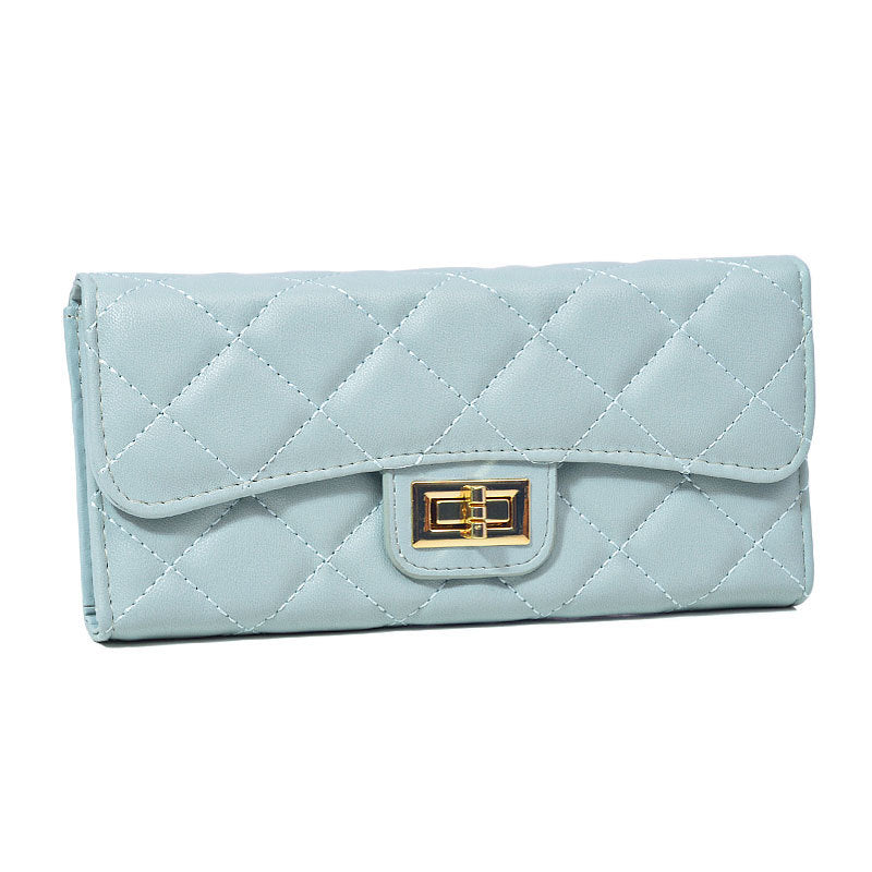 Women's Korean Online Classic Style Rhombus Long Zipper Simple Ladies Wallets