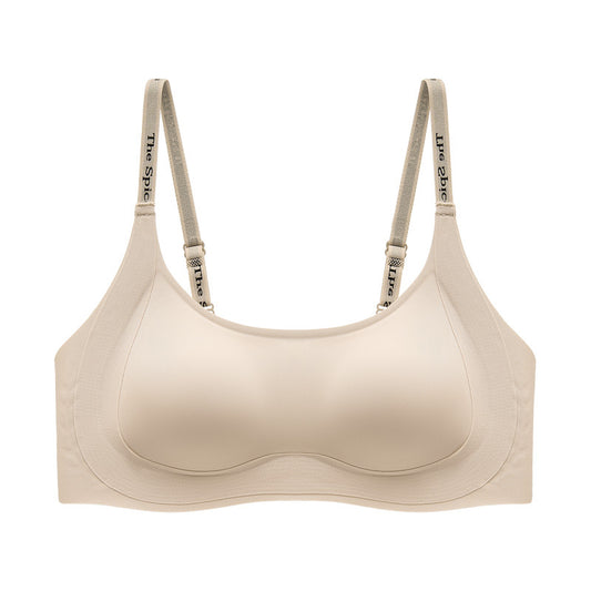 Women's Summer Lightweight Liquid Foundation Underwear Big Chest Small Seamless Everyday Bras