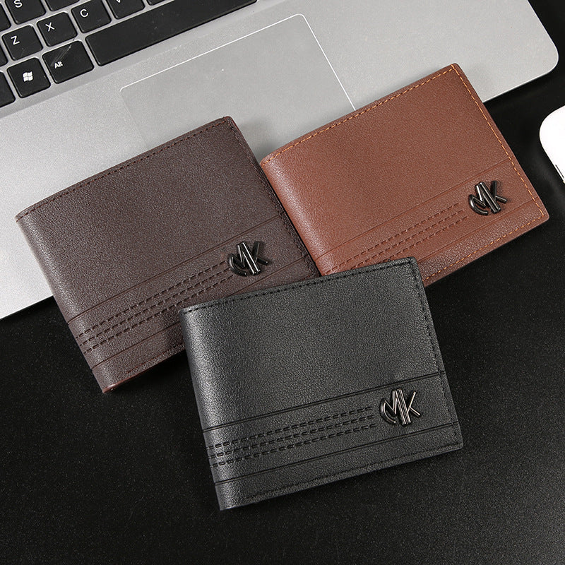 Men's Male Youth Short Business Horizontal Fashion Large Capacity Soft Men's Wallets