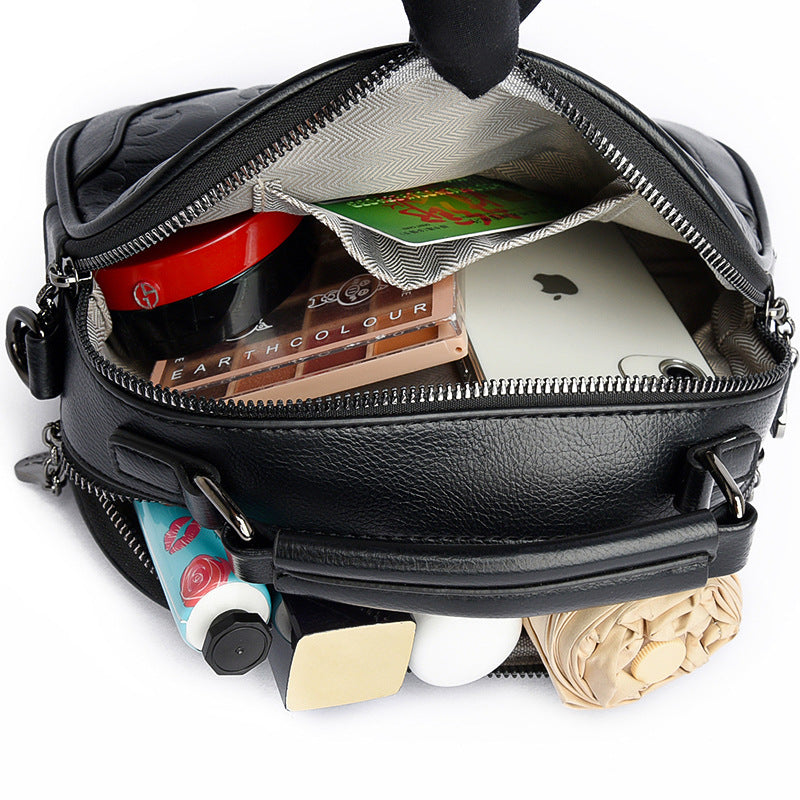 Women's Embossed Retro Stylish Personalized Mother Korean Women's Messenger Bag