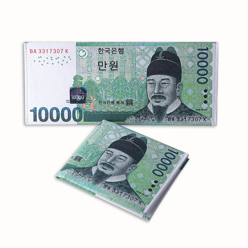 Men's Creative Dollar Printing Various Countries Pattern Men's Wallet