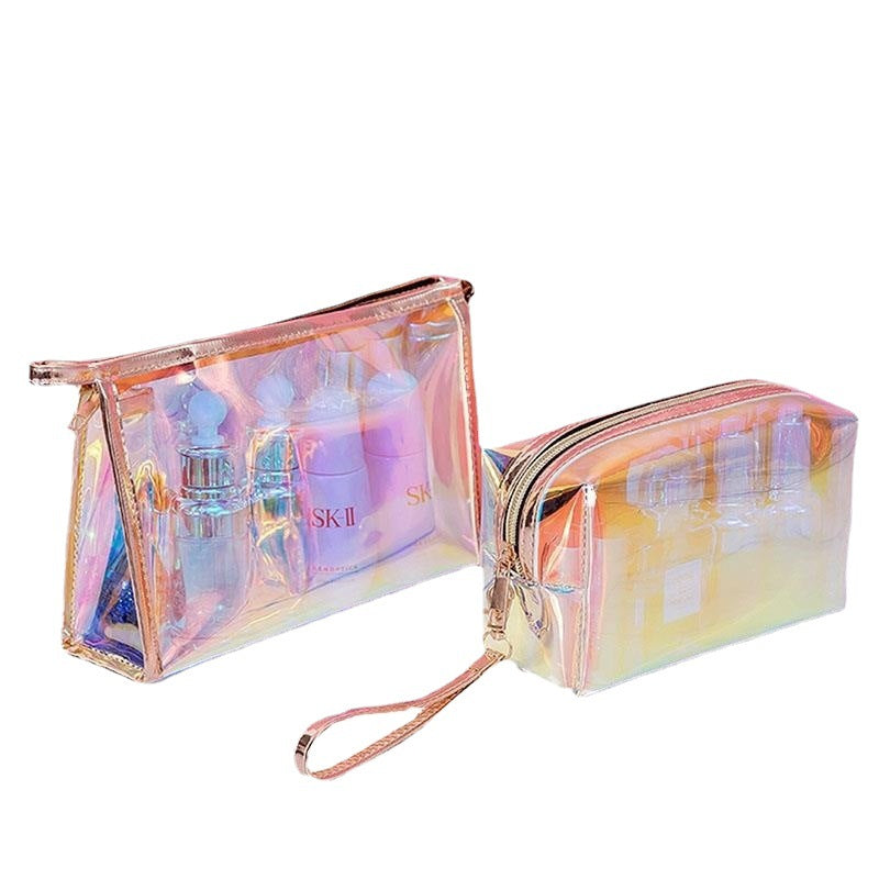 Magic Color Waterproof Transparent Portable Storage Cosmetic Bags