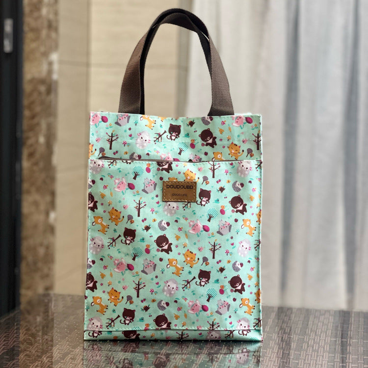 Running Volume Korean Style Waterproof Lunch Box Portable Handbags