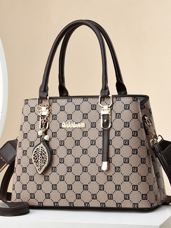 Large Capacity Fashionable Simple Western Style Handbags