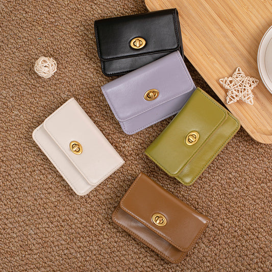 Women's Short Korean Style Simple Solid Ladies Wallets