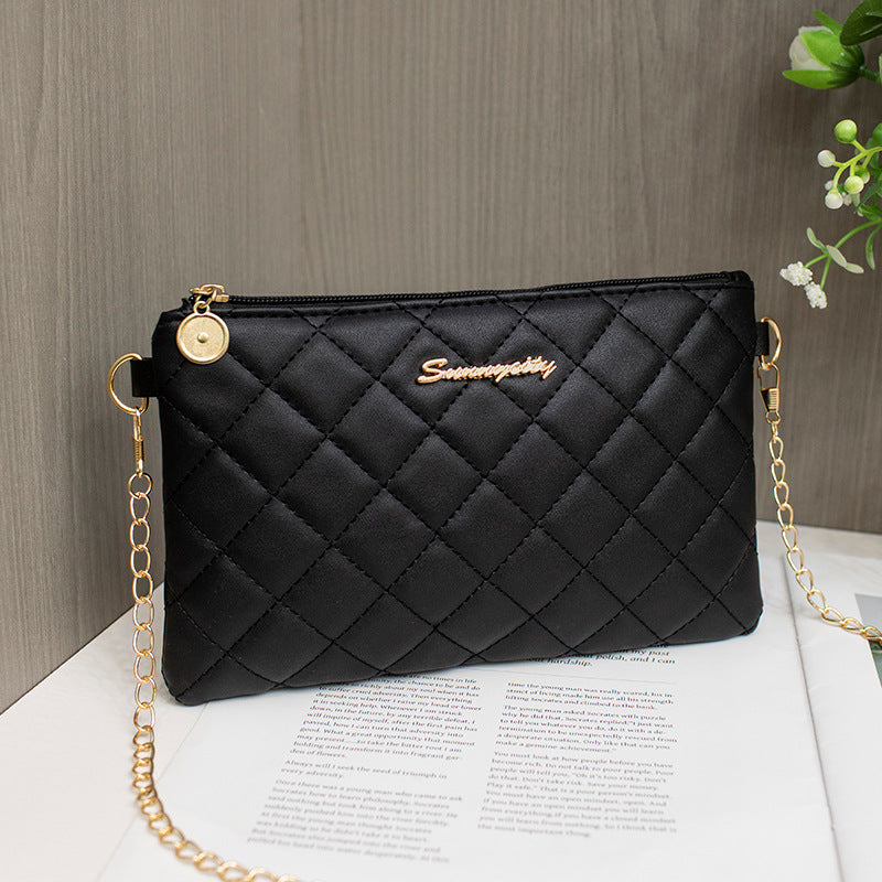 Classy Women's Classic Rhombus Texture Welfare Shoulder Bags