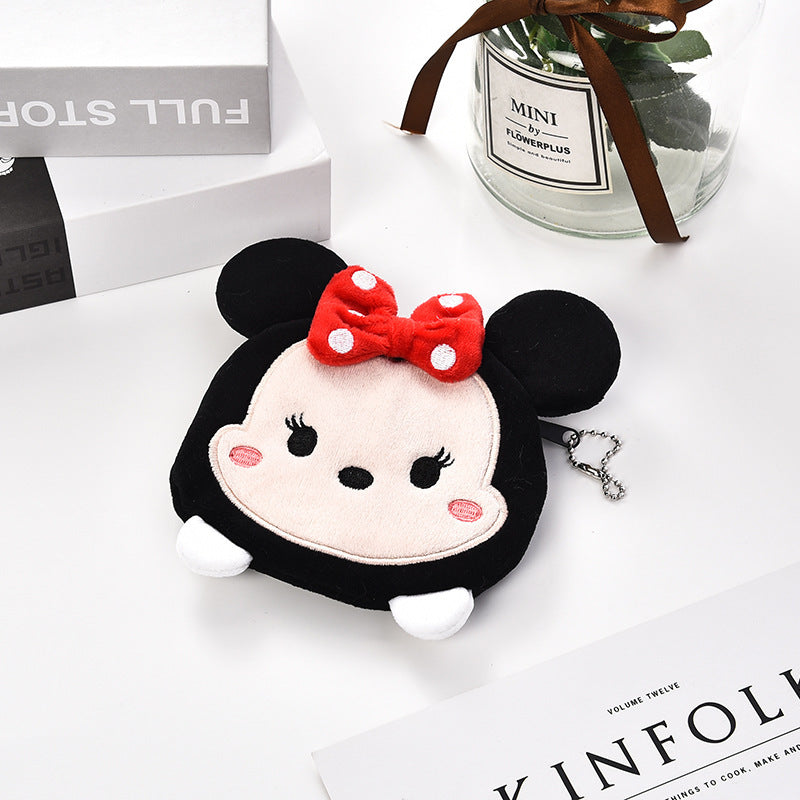 Cartoon Mini Plush Creative Cute Earphone Coin Purses