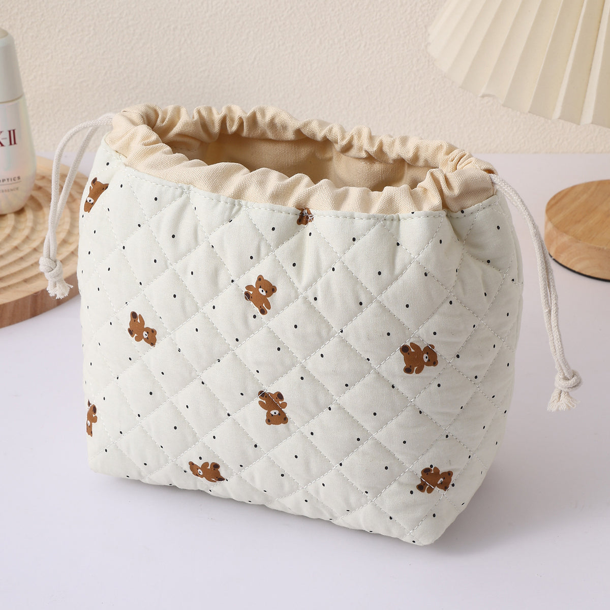 Brush Quilting Large Capacity Cosmetics Fashion Simple Bags