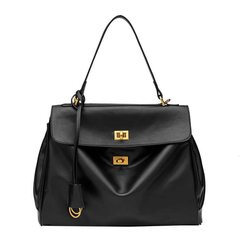 Women's Genuine Leather High-grade Underarm Commuter Kelly Shoulder Bags