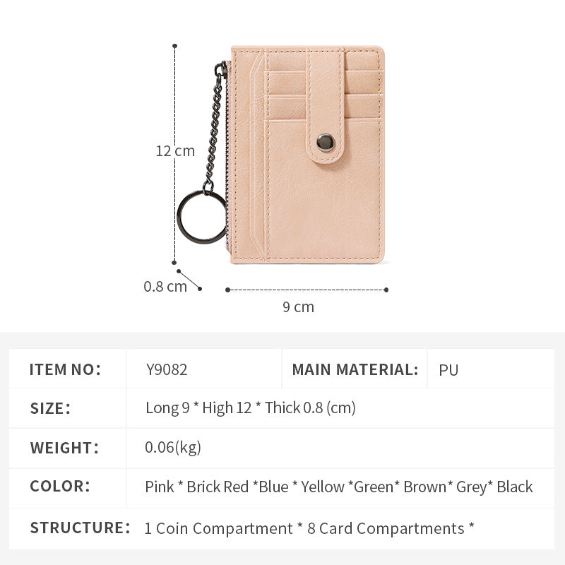 Women's Multiple Slots Good-looking Simple Large Capacity Card Holder