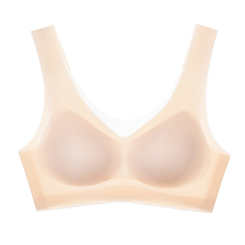 Women's Silk Underwear Seamless Invisible Beauty Back Everyday Bras