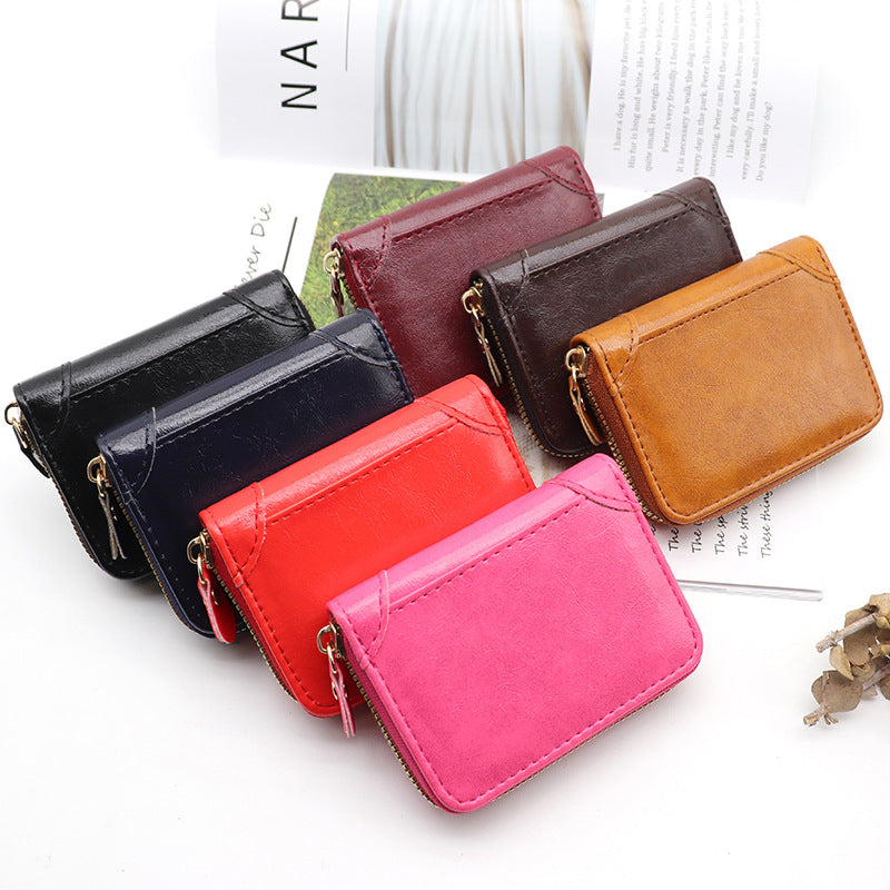 Fashion Clutch File Cash Multifunctional Storage Card Holder