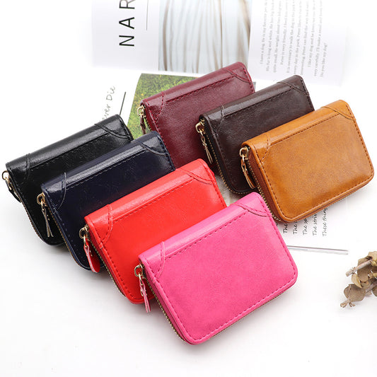 Fashion Clutch File Cash Multifunctional Storage Card Holder
