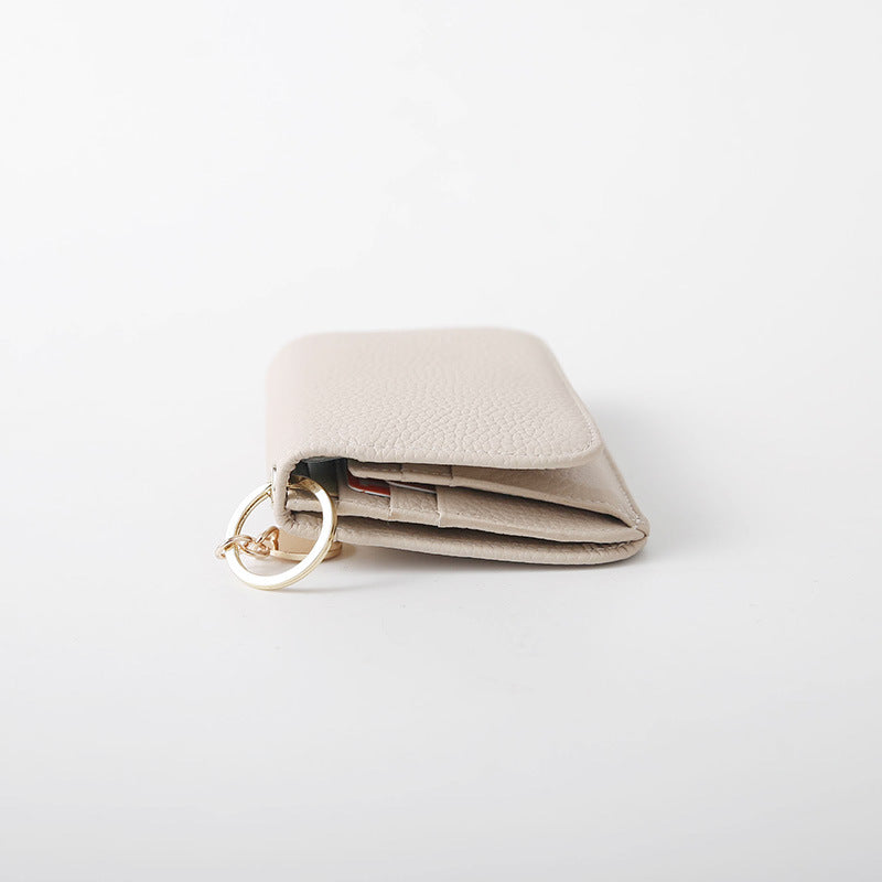 Women's Korean Genuine Leather Short Cowhide High-grade Purses