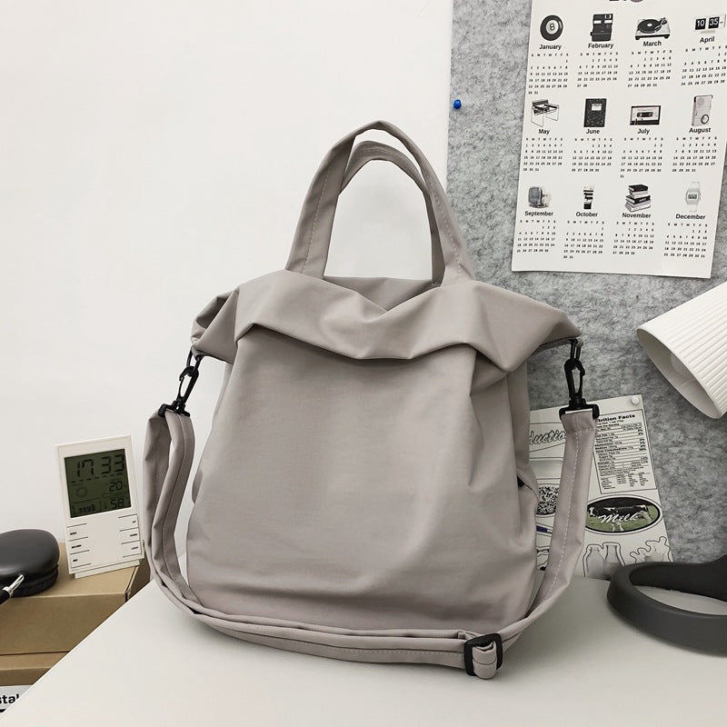 Women's Large Capacity Nylon Spring Solid Color Simple Portable Lightweight Women's Shoulder Bag