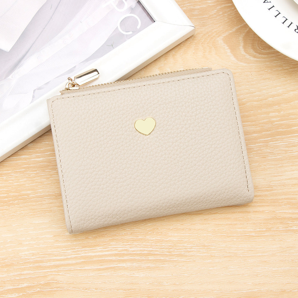 Women's Short Love Cute Lychee Pattern 2 Coin Purses