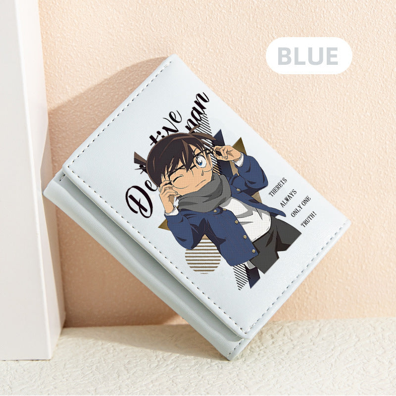 Women's Detective Conan Peripheral Mini Short For Ladies Wallet