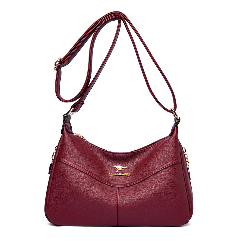 Women's Korean Style Stitching Large Capacity Mom Crossbody Bags