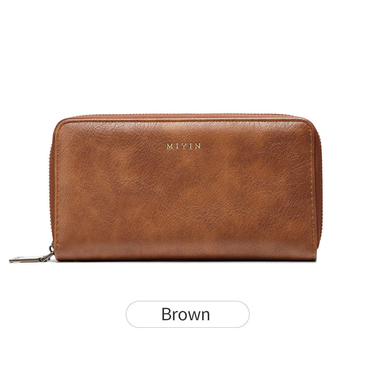 Women's Swiping Double Zipper Retro Long Ladies Wallet