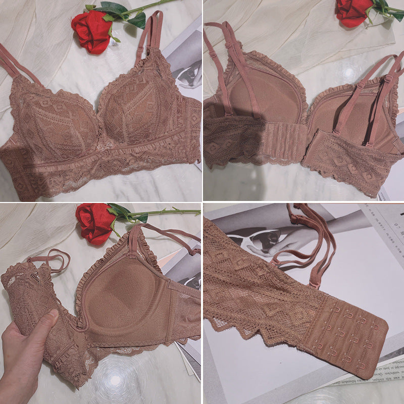 Women's Beauty Back Underwear Small Chest Push Lingerie Sets