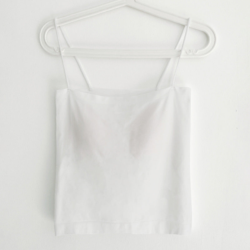 Women's Skin Bottom Slimming Breast Pad Glue Tanks Camis